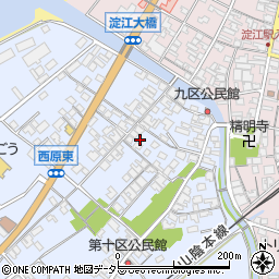 鳥取県米子市淀江町西原533-2周辺の地図
