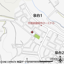 〒299-0114 千葉県市原市泉台の地図