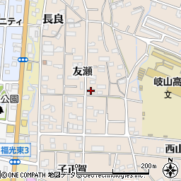日本生命保険友瀬荘周辺の地図