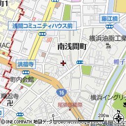 神奈川県横浜市西区南浅間町18-2周辺の地図