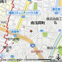 神奈川県横浜市西区南浅間町18-4周辺の地図