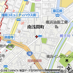 神奈川県横浜市西区南浅間町12-9周辺の地図