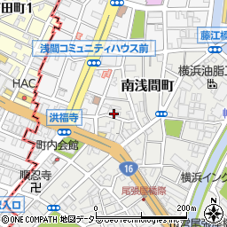 神奈川県横浜市西区南浅間町18-6周辺の地図