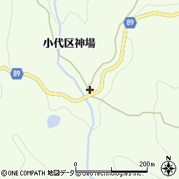 兵庫県美方郡香美町小代区神場370周辺の地図