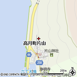 滋賀県長浜市高月町片山周辺の地図