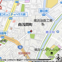 神奈川県横浜市西区南浅間町周辺の地図
