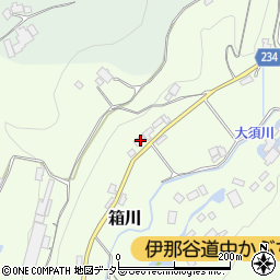 長野県飯田市箱川173周辺の地図