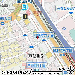 横浜花咲ビル周辺の地図