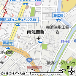 神奈川県横浜市西区南浅間町12-8周辺の地図