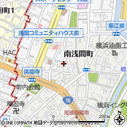 神奈川県横浜市西区南浅間町18-9周辺の地図