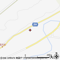 琴浦町　上郷地区公民館周辺の地図