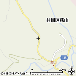 兵庫県美方郡香美町村岡区萩山307周辺の地図