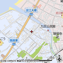鳥取県米子市淀江町西原1310-1周辺の地図
