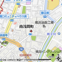 神奈川県横浜市西区南浅間町13周辺の地図