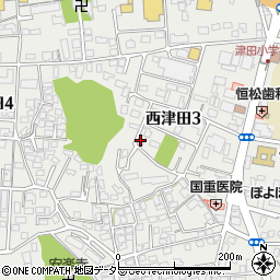 公文式　さんすう・こくご・えいご西津田３丁目教室周辺の地図