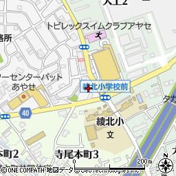 ガスト綾瀬店周辺の地図