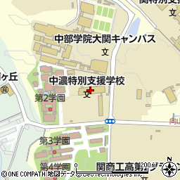 岐阜県立中濃特別支援学校周辺の地図