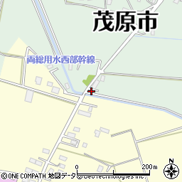 千葉県茂原市七渡618周辺の地図