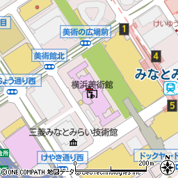 横浜美術館周辺の地図
