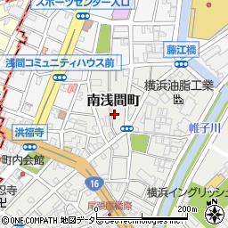 神奈川県横浜市西区南浅間町12-7周辺の地図