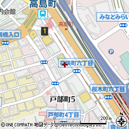 横浜市役所教育委員会　事務局東部学校教育事務所指導主事室周辺の地図