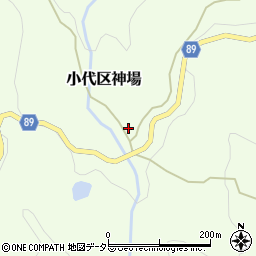 兵庫県美方郡香美町小代区神場381周辺の地図