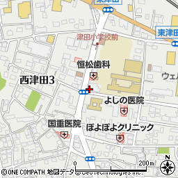 島根県松江市東津田町1184周辺の地図