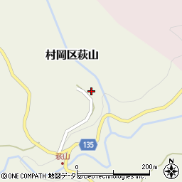 兵庫県美方郡香美町村岡区萩山155周辺の地図
