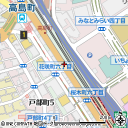 神奈川県横浜市西区桜木町周辺の地図