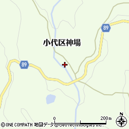 兵庫県美方郡香美町小代区神場399周辺の地図