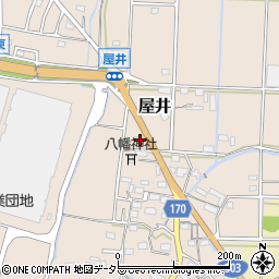 岐阜県本巣市屋井1351周辺の地図