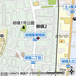 大和柳橋郵便局周辺の地図