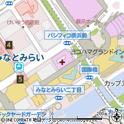 横浜みなとみらいホール周辺の地図