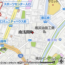 神奈川県横浜市西区南浅間町13-2周辺の地図