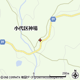 兵庫県美方郡香美町小代区神場378周辺の地図