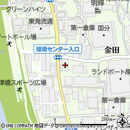 神奈川県厚木市金田1036周辺の地図