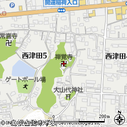 禅覚寺周辺の地図