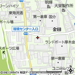 神奈川県厚木市金田1033周辺の地図