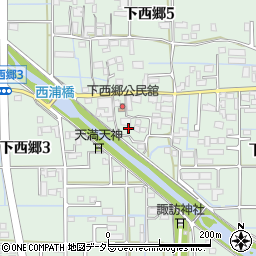 岐阜県岐阜市下西郷周辺の地図