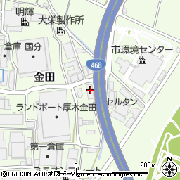 神奈川県厚木市金田1129周辺の地図