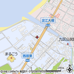 鳥取県米子市淀江町西原1310-6周辺の地図