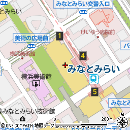青山ネイル　ＭＡＲＫＩＳみなとみらい店周辺の地図
