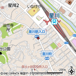 神奈川県横浜市保土ケ谷区星川周辺の地図