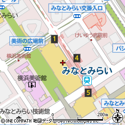 鎌倉パスタ みなとみらい店周辺の地図
