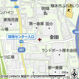 神奈川県厚木市金田1053周辺の地図