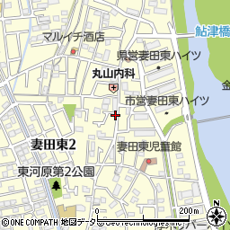 神奈川県厚木市妻田東周辺の地図