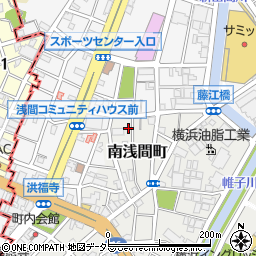 神奈川県横浜市西区南浅間町16-2周辺の地図