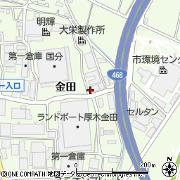 神奈川県厚木市金田1136周辺の地図