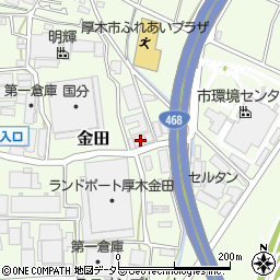 神奈川県厚木市金田1131周辺の地図