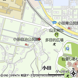 鳥取県倉吉市小田周辺の地図